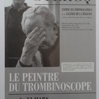 Affiche pour l'exposition Jean-Pol Stercq : Le peintre du trombinoscope à la Galerie de la Régence, (Braine-l'Alleud), du 22 mars au 4 avril 1995.